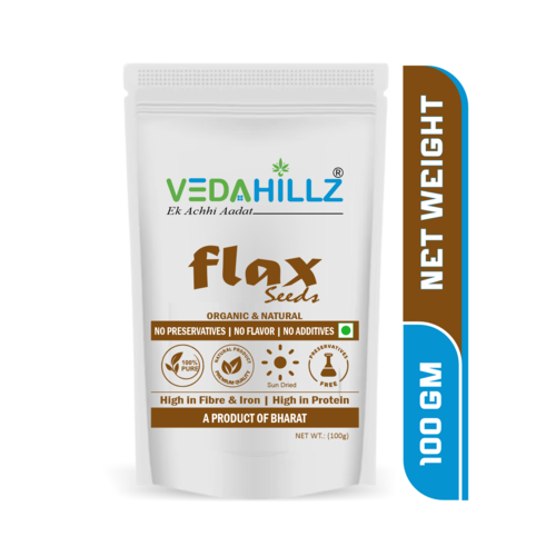 Vedahillz Flax Seeds for Holistic Health Made from Fresh Handpicked Flax Seeds
